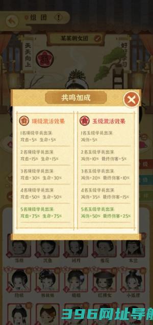 《某某朝的女子乐坊》攻略——学员配队推荐
