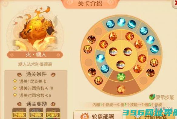 梦幻西游手游糖人轮盘战第一章第六关糖喵乐园火糖人